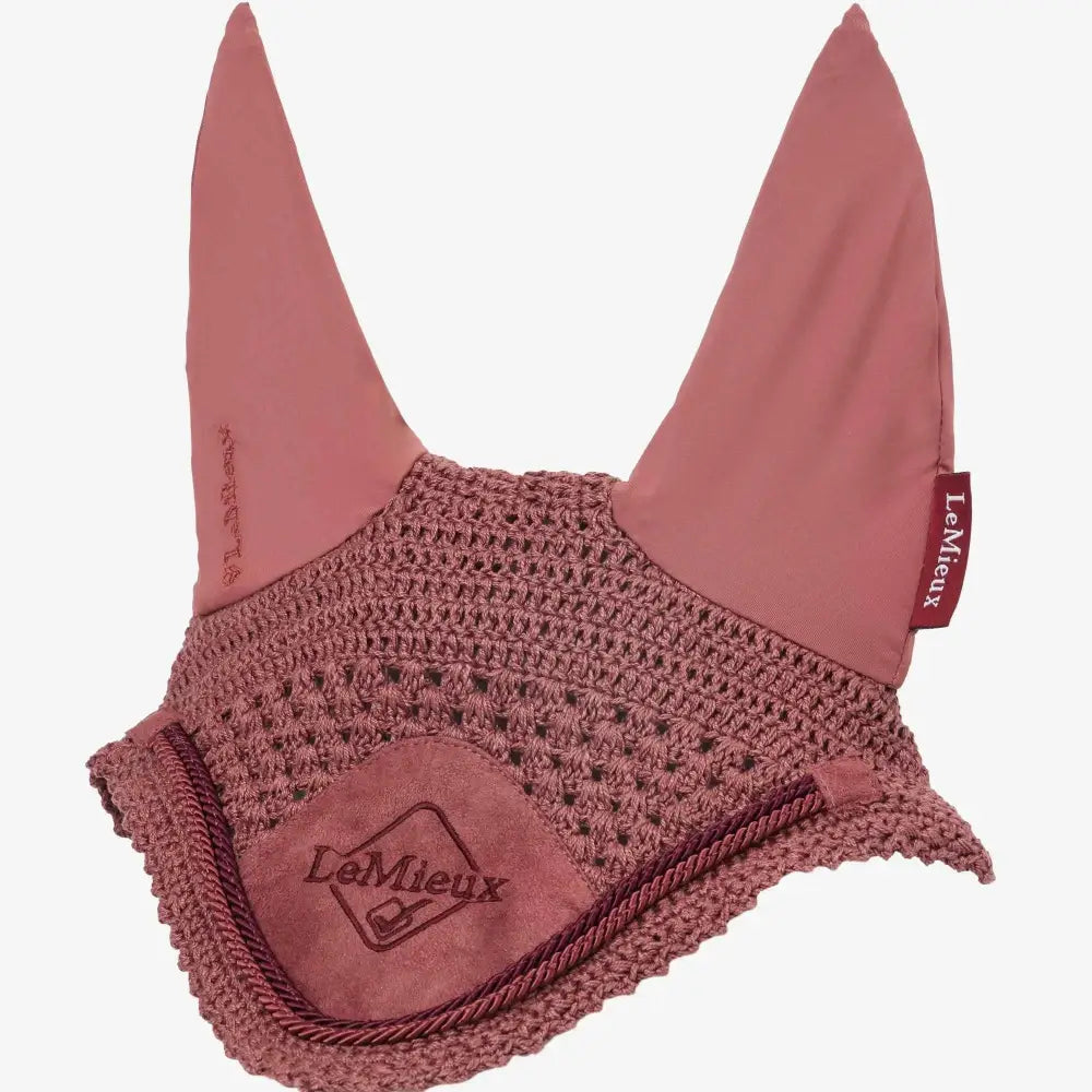 LeMieux Classic Fly Hood Orchid Orchid Medium Horse Ear Bonnets