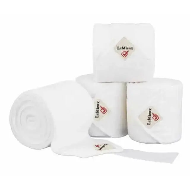 LeMieux Classic Polo Bandages White White Pony Leg Bandages Barnstaple Equestrian Supplies