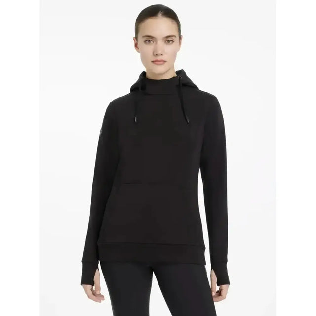 Black lemieux classique hoodie with long sleeves high neck and drawstring hood casual wear hoodie black