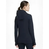 Black hooded sweatshirt with sleek minimalist design and long sleeves in lemieux classique hoodie navy style