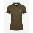 Olive green lemieux classique polo shirt with classic collar, short sleeves, and comfortable quick-drying cotton material