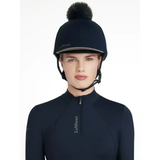 LeMieux Classique Pom Hat Silk Navy Navy One Size Hat Silks