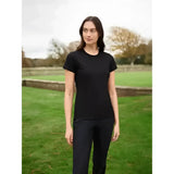 Black short-sleeved crew neck lemieux classique sparkle t-shirt perfect for casual wear
