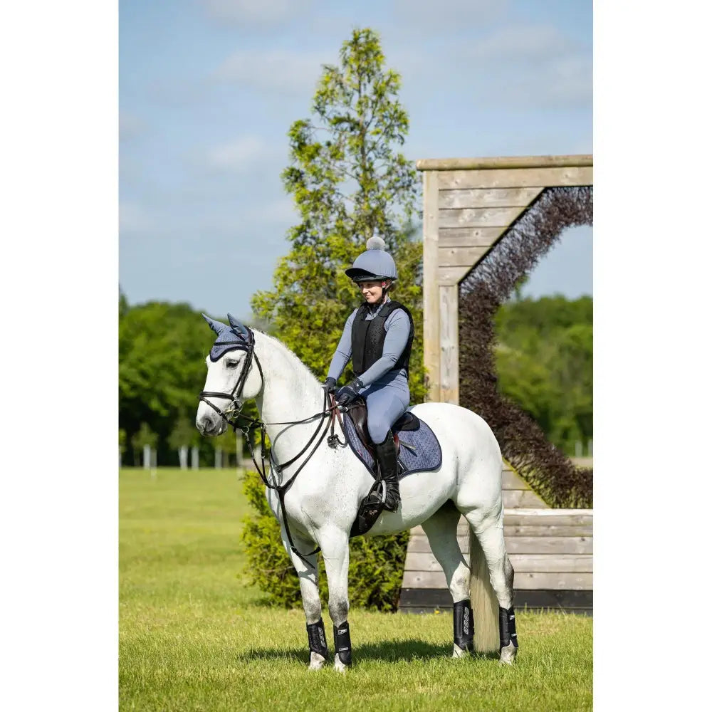 Lemieux Classique Suede Cc Square Jay Blue Small/Medium Saddle Pads & Numnahs Barnstaple Equestrian Supplies