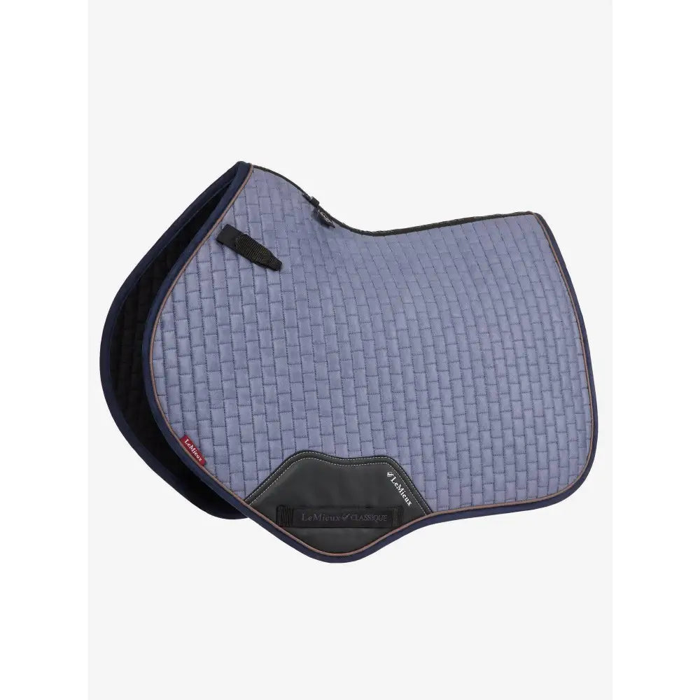 Lemieux Classique Suede Cc Square Jay Blue Small/Medium Saddle Pads & Numnahs Barnstaple Equestrian Supplies