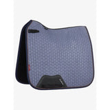 Lemieux Classique Suede Dressage Square Jay Blue Small/Medium Saddle Pads & Numnahs Barnstaple Equestrian Supplies