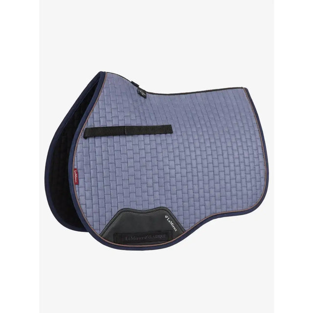 Lemieux Classique Suede GP Square Jay Blue Small/Medium Saddle Pads & Numnahs Barnstaple Equestrian Supplies