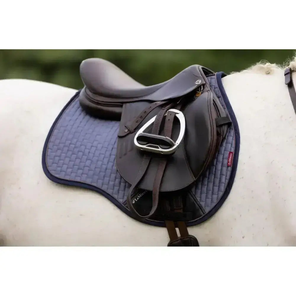 Lemieux Classique Suede GP Square Jay Blue Small/Medium Saddle Pads