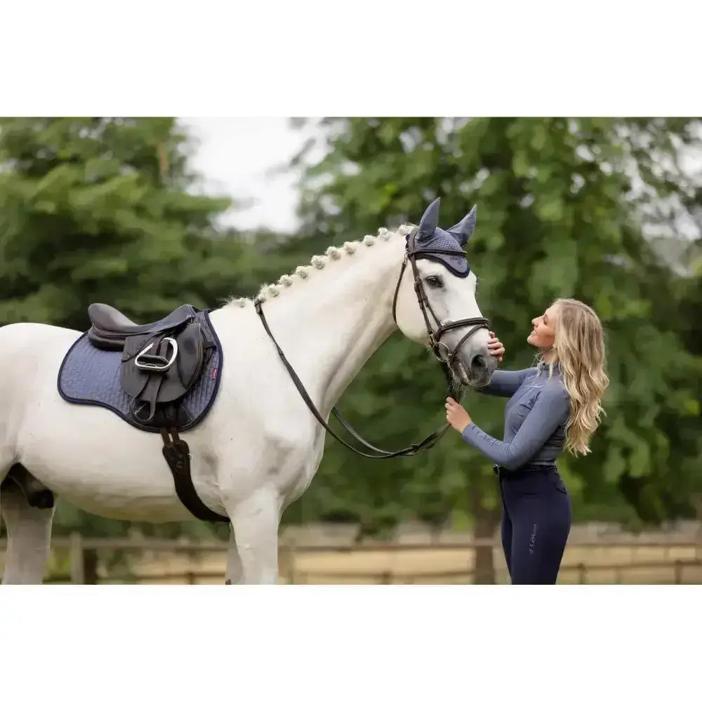 Lemieux Classique Suede GP Square Jay Blue Small/Medium Saddle Pads