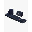 Black lohmann lemieux combi bandages navy rolls with one unrolled showing texture perfect as tail bandages