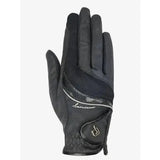 Black lemieux competition gloves with updated construction and subtle white stitching for a closer contact feel