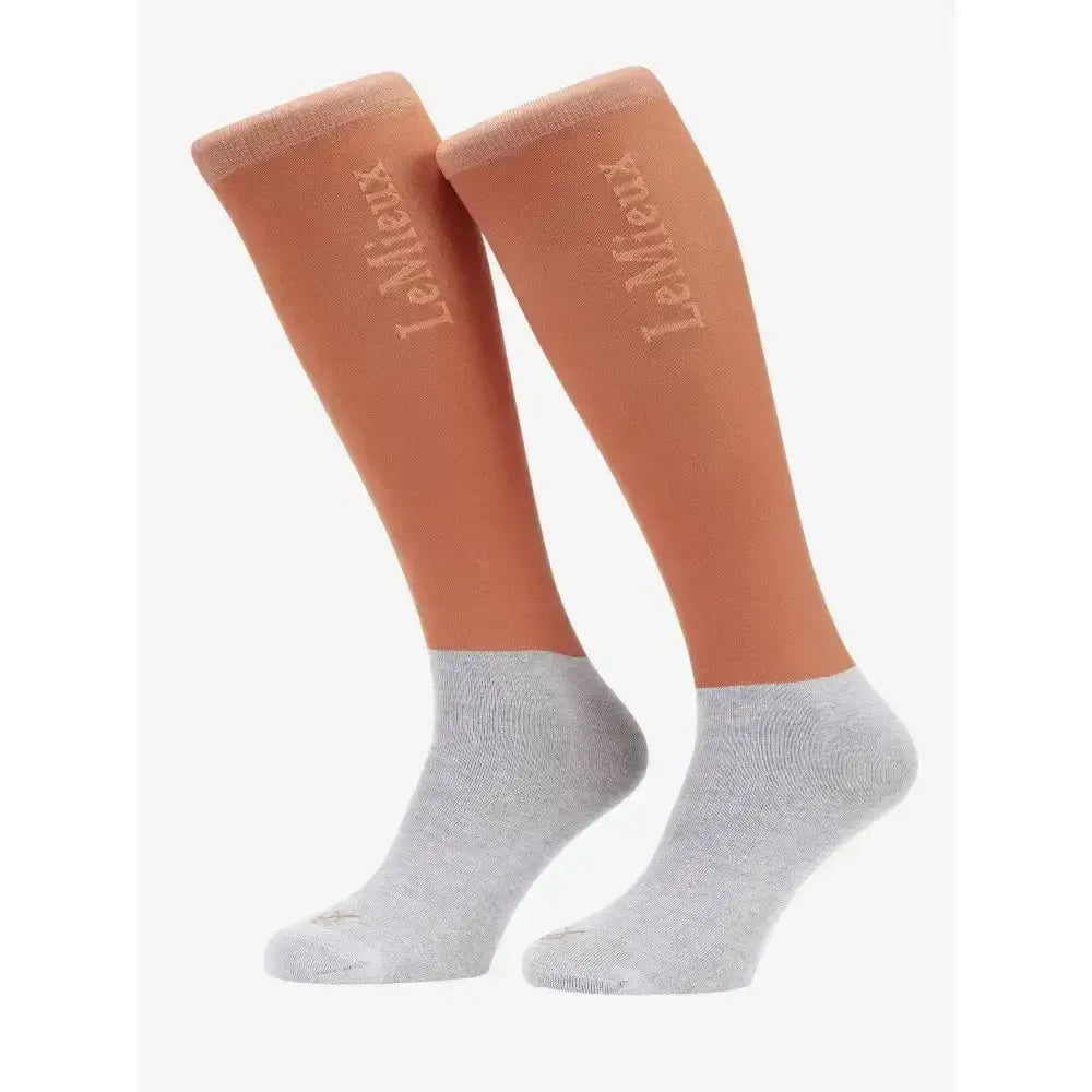 Lemieux Competition Socks 2 Pack Apricot Large Riding Socks