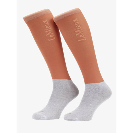Lemieux Competition Socks 2 Pack Apricot Small Lemieux Spring Summer 2024 Riding Socks