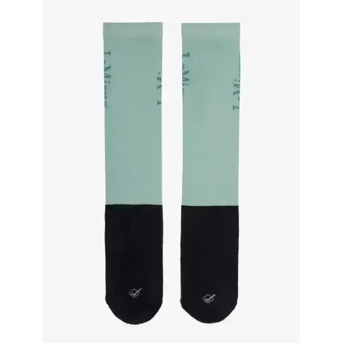 Lemieux Competition Socks 2 pack Aqua Aqua X-Small Riding Socks