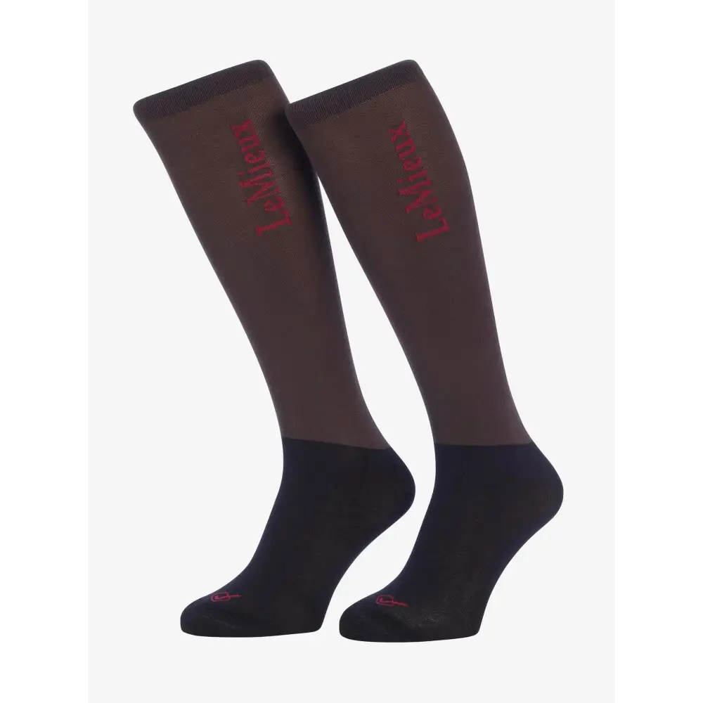 Lemieux Competition Socks 2 pack Cinder - Riding Socks