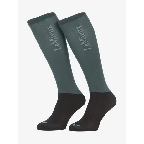Lemieux Competition Socks 2 pack Petrol Small Riding Socks