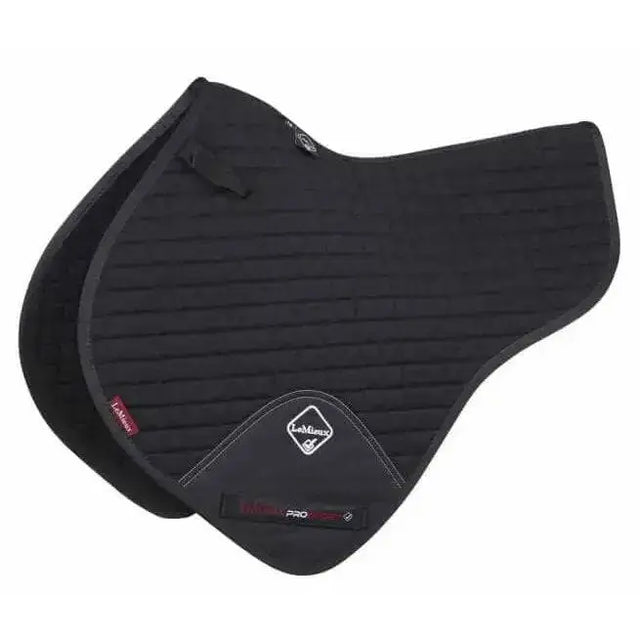 LeMieux Cotton Close Contact Half Square Black Black Large Saddle Pads & Numnahs Barnstaple Equestrian Supplies