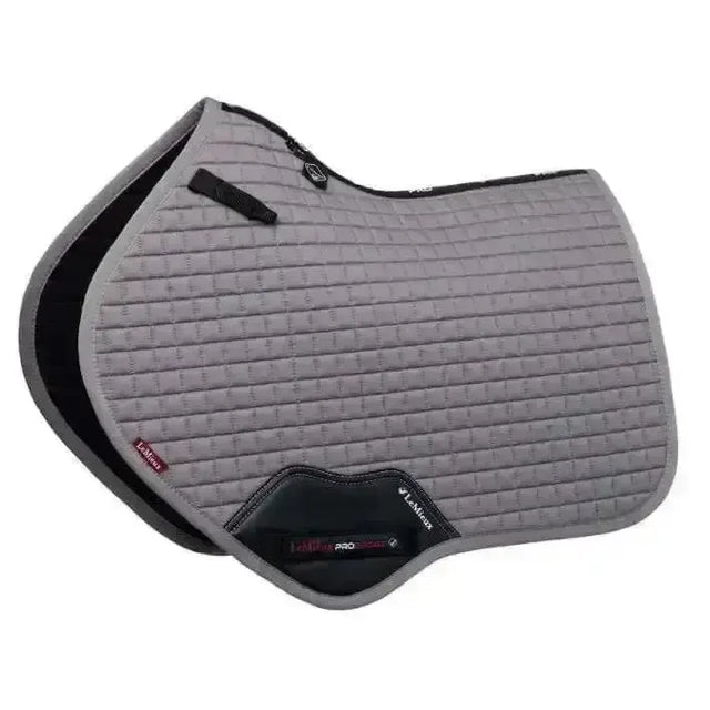 LeMieux Cotton Close Contact Square Grey Grey Large Saddle Pads