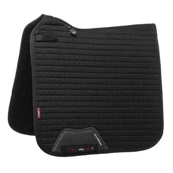 LeMieux Cotton Dressage Square Black Black S/M Saddle Pads & Numnahs Barnstaple Equestrian Supplies