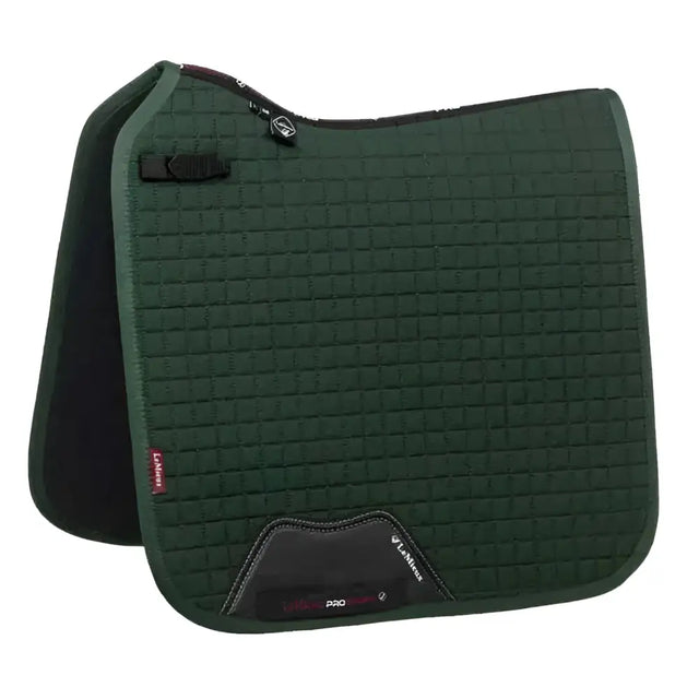 LeMieux Cotton Dressage Square Green Green Large Saddle Pads & Numnahs Barnstaple Equestrian Supplies