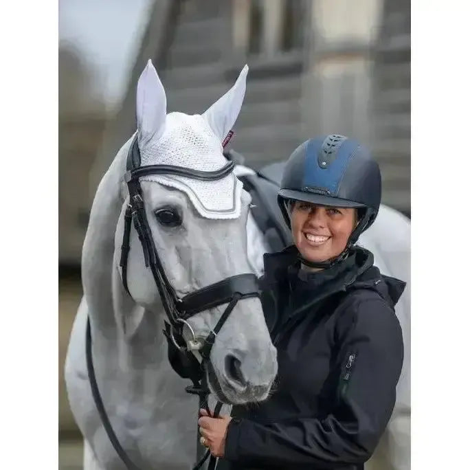 LeMieux Crystal Fly Hood White Medium White Horse Ear Bonnets
