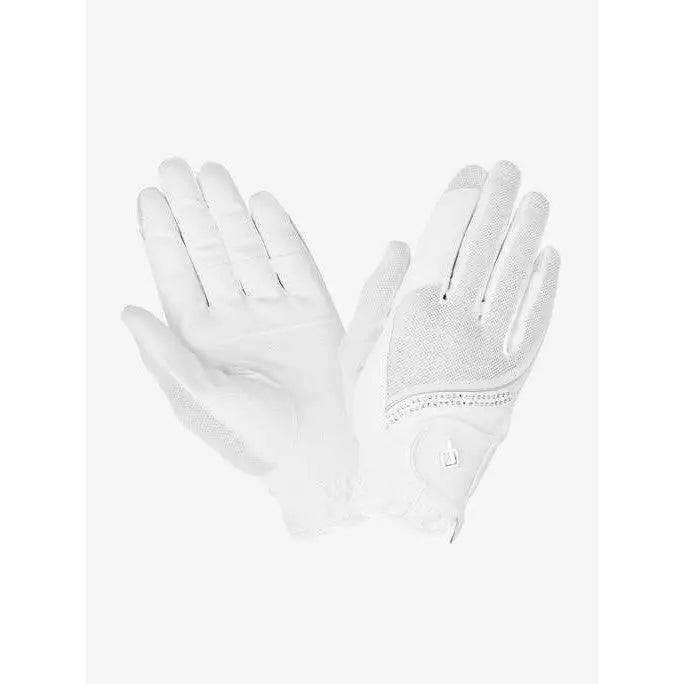 LeMieux Crystal Gloves White - X-Small / White - Riding Gloves