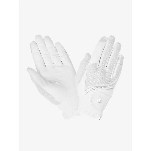 LeMieux Crystal Gloves White - X-Small / White - Riding Gloves