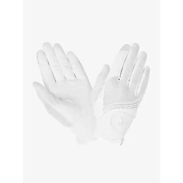 LeMieux Crystal Gloves White X-Small White Riding Gloves