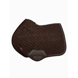 LeMieux Crystal Suede Close Contact Square Brown - Small/Medium / Brown - Saddle Pads