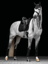 LeMieux Crystal Suede Dressage Square Black Small/Medium Black Dressage Saddle Pads