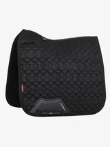 LeMieux Crystal Suede Dressage Square Black Small/Medium Black Dressage Saddle Pads