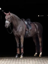 LeMieux Crystal Suede Dressage Square Brown Small/Medium Brown Dressage Saddle Pads