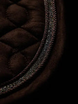 LeMieux Crystal Suede Dressage Square Brown Small/Medium Brown Dressage Saddle Pads