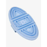 Light blue silicone sole mold with textured and perforated design for lemieux curry comb mist grooming tool