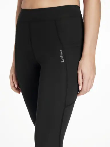 LeMieux Dani Sport Legging Black Black UK 10 Riding Tights