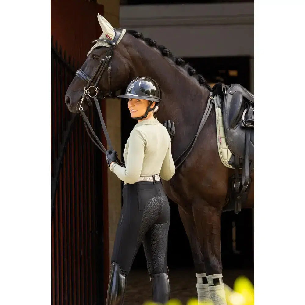 Lemieux Demi Pull On Bregging Full Seat Black 4 Riding Tights Barnstaple Equestrian Supplies