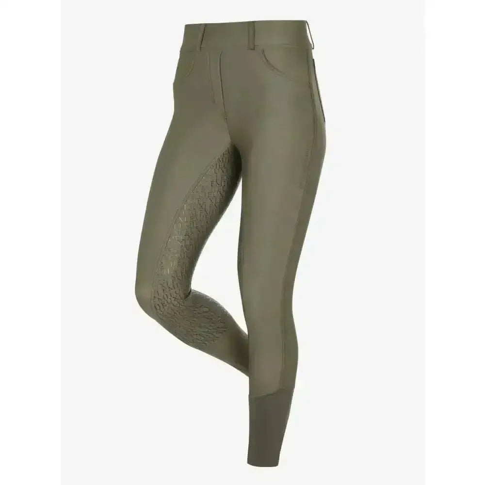 Lemieux Demi Pull On Bregging Full Seat Khaki 4 Riding Tights