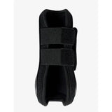 Black mesh lemieux derby projump tendon boot with two adjustable velcro straps for secure fit