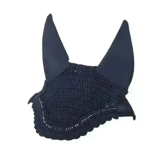 LeMieux Diamante Acoustic Fly Hood Navy Navy Medium Horse Ear Bonnets