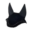 LeMieux Diamante Acoustic Fly Hoods Black Black Medium Horse Ear Bonnets
