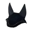 LeMieux Diamante Acoustic Fly Hoods Black Black Medium Horse Ear Bonnets