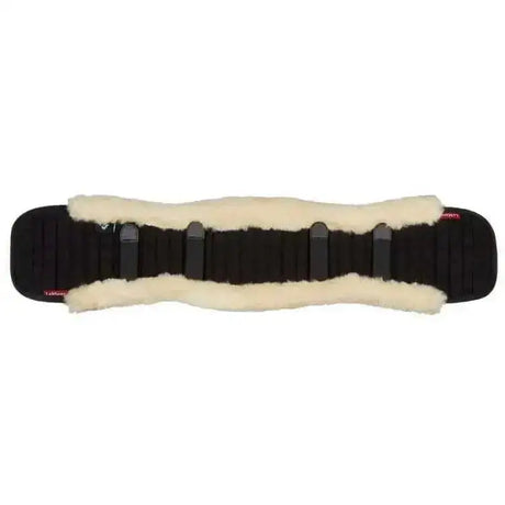 LeMieux Dressage Girth Cover Black/Natural Natural Medium (Up To 26") Girths Barnstaple Equestrian Supplies