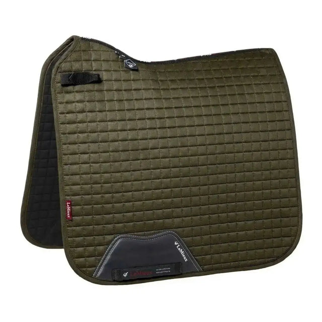 Lemieux Dressage Suede Square Oak Green Small/Medium Saddle Pads & Numnahs Barnstaple Equestrian Supplies