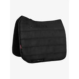 Black quilted lemieux dressage work pad with subtle embossed logo and reinforced stitching for work pad controls
