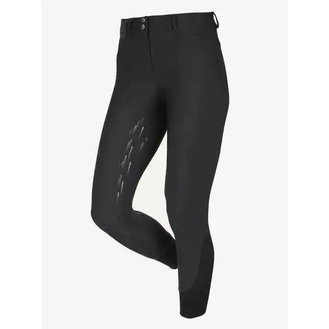 Black lemieux drytex waterproof breeches with sleek fit and subtle reflective stitching on thigh