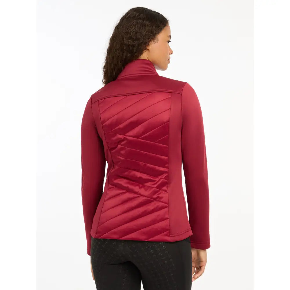 Lemieux Dynamique Jacket Ember Back on Rider