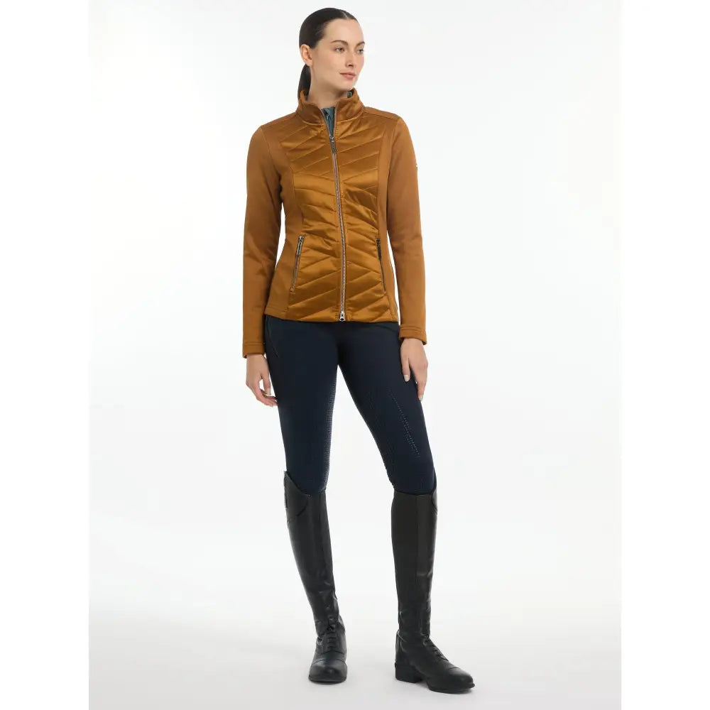 Lemieux Dynamique Jacket Ginger Front on Rider