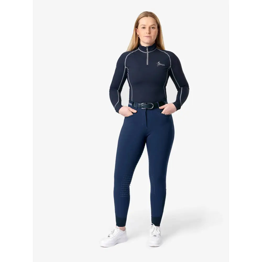 LeMieux Dynamique Knee Grip Breeches Navy Navy 14 Breeches