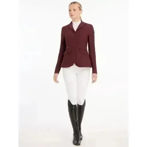 LeMieux Dynamiqué Show Jacket Burgundy UK 6 Burgundy Show Jackets