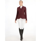 Lemieux dynamiqué jacket burgundy with tailored fit flap pockets button closure offering ultimate breathability